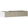 Hansgrohe Xevolos E - Umývadlová skrinka, 28x137x55 cm, 2 zásuvky, matná biela/štruktúrovaný bronz 54319390
