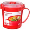Sistema Microwave Hrnček na polievku 656 ml červená