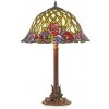 Tiffany stolová lampa ROSES 64*Ø40