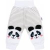 Dojčenské tepláčky New Baby Panda sivá