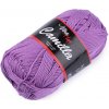 Camilla bavlnená pletacia priadza 50 g fialová tmavá