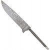 Dictum 719426 - Round Stick Tang Blade Blank, Random Damascus, Blade Length 110 - Čepeľ