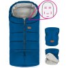 Petite&Mars Set zimný Jibot 3v1 + rukavice na kočík Jasie Ocean Blue modrá