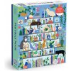 Galison Puzzle Kočičí knihovna 1000 dílků