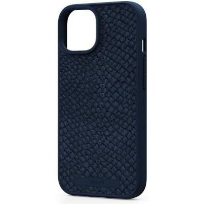 Njord Salmon Leather Magsafe Case iPhone 15 modré
