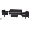 ALLIBERT SALEMO 3 SEATER SET antracit/sivá 253239