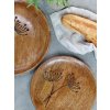 Chic Antique Tanier z mangového dreva s kvetinou Tours Angeliqué 25cm