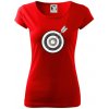 Terč na lukostreľbu - Dámske tričko Pure - L ( Červená )