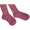 Vlnené ponožky pre deti Diba Prúžky-Tmavoružové