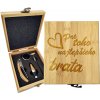 Sablio Darčeková sada na víno Pre toho najlepšieho brata: 147×168×49 mm