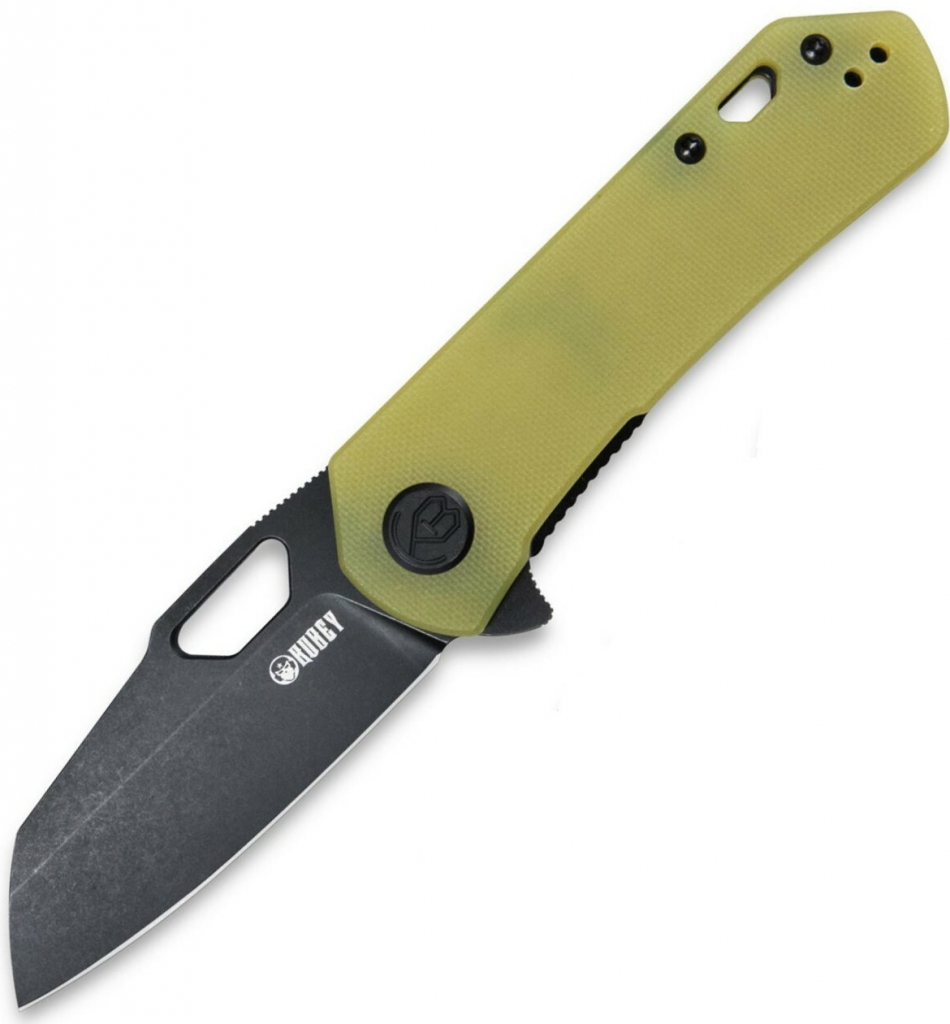 KUBEY Duroc Liner Lock Flipper Small Pocket Folding Knife Translucent G10 Handle KU332H
