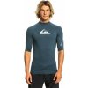 Pánske lycrové tričko Quiksilver UPF50 krátky rukáv - 3XL černá