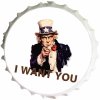 Ceduľa vrchnák I Want You 35x35cm