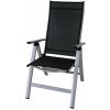 sun garden LONDON 41265 Polohovacie záhradné kreslo strieborné+čierne