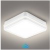 | Brilagi - LED vonkajšie svietidlo so senzorom BENE LED/18W/230V 22x22 cm biele IP54 | BRI586