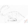Vymalujsisam.sk Bodkovanie - Roztomilý dinosaurus Farba: Červená, Veľkosť: 40x60cm, Rám: Na plastovej doske