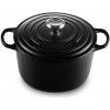 Le Creuset - Liatinový hrniec extra vysoký okrúhly s pokrievkou 24 cm/5,0 l čierny