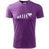 Evoluce bouldering - Pánske tričko Fantasy športové - XL ( Fialová )