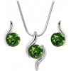 Levien Slušivá sada náhrdelníka a náušníc Chaton Wave Fern Green