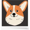 Corgi Plakat premium niepersonalizowany, shutterstock grafiki