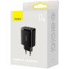 Baseus Travel Charger Compact wall Charger U+U+U, 17W EU black (CCXJ020101)
