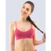 GINA dámské top podprsenkový s úzkými ramínky, úzká ramínka, bezešvé, jednobarevné Bamboo PureLine 07010P - purpurová S/M, vel. S/M, Purpurová