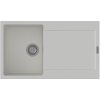 STRONG StrongSinks S3 Drez granit ZALA 860, rozmer 860 x 500 mm, s odkvapávačom, biely