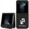 Karl Lagerfeld KLHCZF5SAKCNPK čierne tvrdé puzdro Saffiano Karl&Choupette Pin pre Samsung Galaxy Z Flip5 F731 (KLHCZF5SAKCNPK)