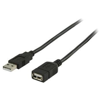 Valueline VLCP60010B30 USB 2.0 A zástrčka - A zásuvka, 3m, černý