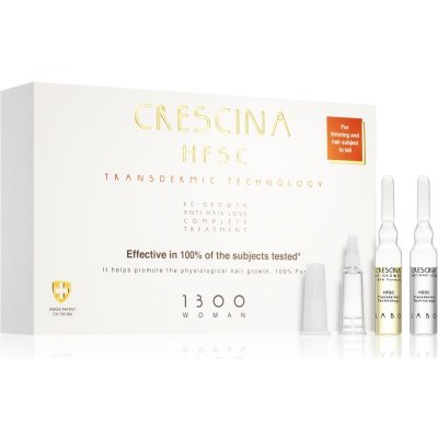 Crescina Transdermic 1300 Re-Growth and Anti-Hair Loss starostlivosť pre podporu rastu a proti vypadávaniu vlasov pre ženy 20x3,5 ml