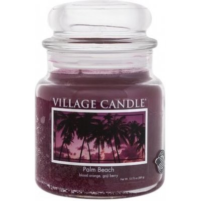 Village Candle Palm Beach ( palmová pláž ) - Vonná sviečka v skle 389 g