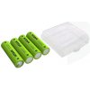 Nabíjateľný 4x akumulátor XTAR AA Li-ion 2700mWh/1750mAh 1,5V, chránený s indikátorom nízkeho napätia + Púzdro