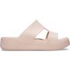 Dámske šľapky Crocs CLASSIC PLATFORM H-Strap svetlo ružová 36-37