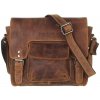 GreenBurry kožená taška 1911-M-25 hnedá