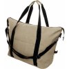 Rebyss Travel cestovná taška z recyklovaného plátna, hnedá natural
