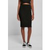 Urban Classics Dámska sukňa Ladies Rib Knit Midi Skirt Farba: Black, Veľkosť: S