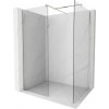 MEXEN/S - Kyoto Sprchová zástena WALK-IN 125 x 120, transparent, nikel kartáčovaný 800-125-202-97-00-120