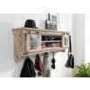 Bighome - IRON Nástenný vešiak Mango 115x30x45, bielený, lakovaný
