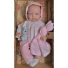 Realistické miminko - holčička - Jenny v růžovém oblečku s kapucou od firmy Lamagik (Realistické miminko ze Španělska )