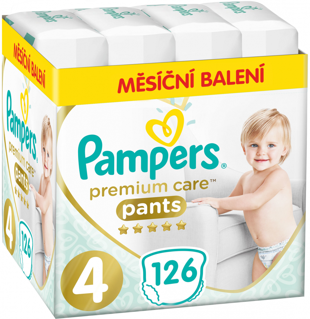 Pampers Premium Care Pants 4 126 ks od 49,34 € - Heureka.sk