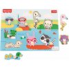 TREFL Dřevěná vkládačka Fisher Price Zvířátka u vody