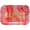 Narcos kovový rolovací podnos ružovy malý