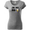 Je mi 60 pivo - Dámske tričko Pure - M ( Tmavosivý melír )