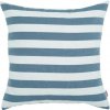 Štvorcový vankúš Pásy biely / granátový (OUTDOOR)