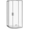 Jika NION štvrťkruhový sprchovací kút 80 cm 78 - 79,5 x 195 cm strieborná lesklá / transparent H2532N10026681