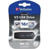 Verbatim USB flash disk, USB 3.0, 16GB, V3, Store N Go, černý, 49172, USB A, s výsuvným konektorem