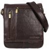 Sendi Design Pánska kožená taška cez rameno RAMBO hnedá