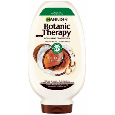 Garnier Botanic Therapy Garnier Vyživující a zvláčňující kondicionér pro suché a hrubé vlasy (Coco Milk & Macadamia Conditioner) 200 ml