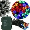 SPRINGOS LED svetelná reťaz 10m 100LED 8 funkcií 3xAA IP44 multicolor
