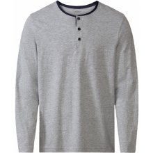 Livergy 100354678 pánské pyžamové triko dl.rukáv šedé